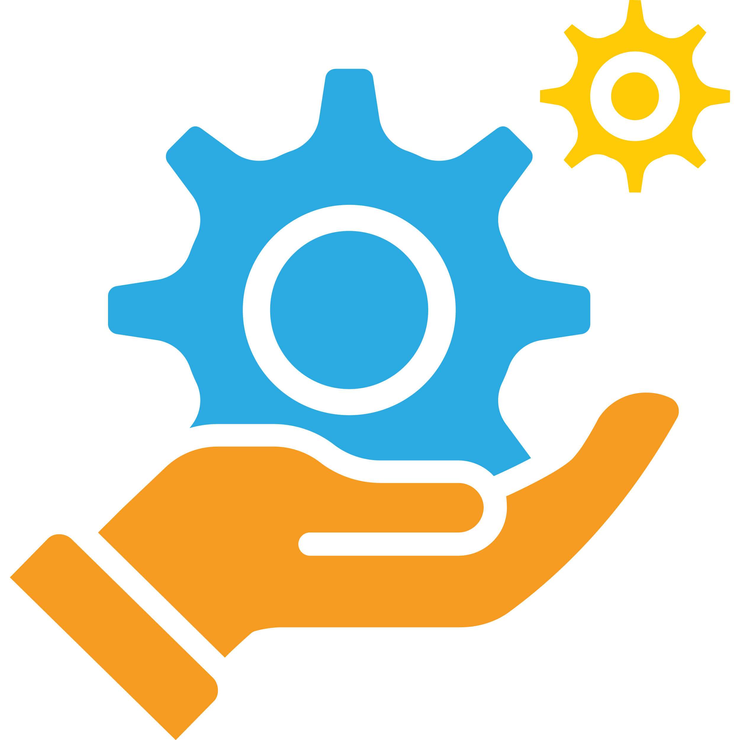 An Open Hand Supporting Components